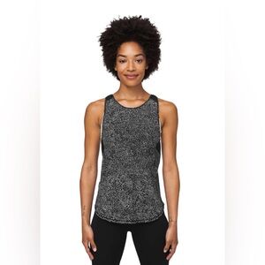 Lululemon Sculpt Tank II Polar Shift Alpine White Black size 8